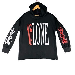 Vlone x Palm Angels Men's Hoodie Size M Red Black White RARE Streetwear